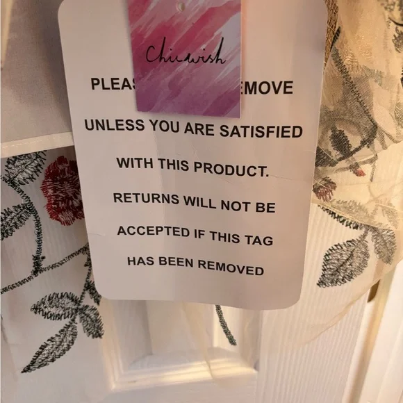 NWT Chicwish Floral Embroidered Mesh Tulle Midi Skirt - Picture 3 of 4